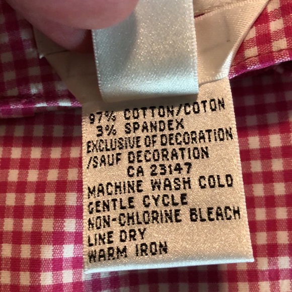 Vintage TALBOTS size 12 P STRETCH Gingham Pink White Plaid
Embroidered LIME NEW - Picture 10 of 15